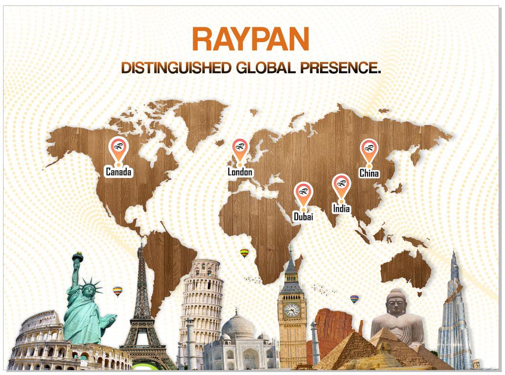 Raypan distinguished global presence map